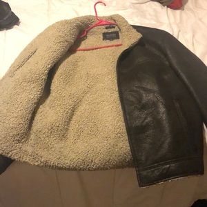 Wilsons Leather Jackets & Coats - Wilson’s Leather Sherpa-lined Jacket Wilsons Leather Jackets & Coats - Wilson’s Leather Sherpa-lined Jacket